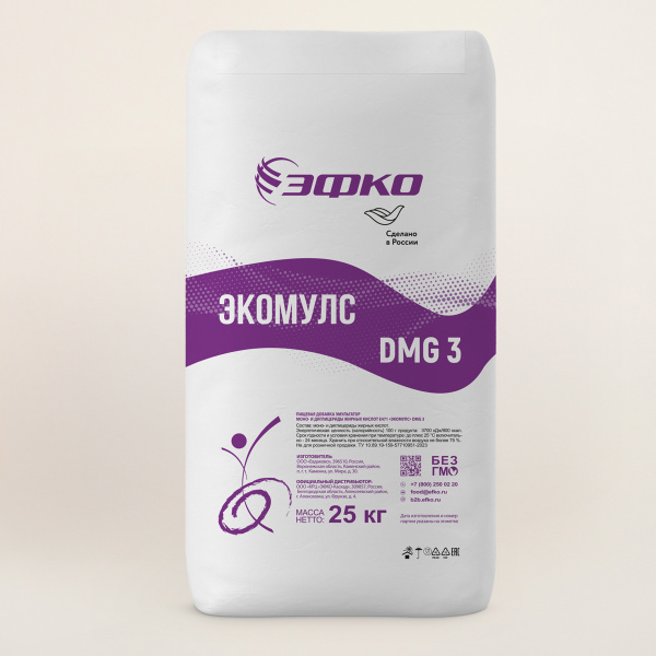 Пищевая добавка эмульгатор «Экомулс» DMG 3